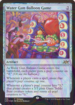 Foil Water Gun Balloon Game - Unfinity | MTG Card - Image 1