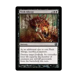 WOTC MtG Scars of Mirrodin Flesh Allergy (U) (x4) NM - Image 1