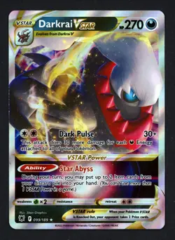 Darkrai VSTAR 099/189 Astral Radiance Ultra Rare Pokemon TCG - Image 1