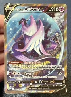 Pokemon SWSH Chilling Reign Galarian Articuno V Alt Art 170/198 Mint Condition - Image 2