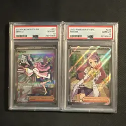 PSA 10 Pokemon Miriam 251/198 & 238/198 Scarlet & Violet Base SEQUENTIAL SET - Image 1