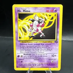 Pokemon TCG Jungle Mr. Mime 22/64 Non-Holo Rare MP - Image 1