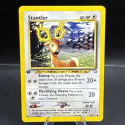 Pokemon TCG Cards 1st Edition Stantler 76/111 Neo Genesis LP - Image 1