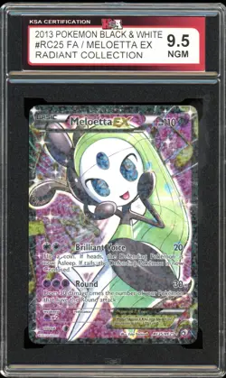 2013 Pokemon Legendary Treasures #RC25 Meloetta EX FA Radiant Collection KSA 9.5 - Image 1