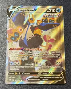 Pokemon Sword & Shield Battle Styles Empoleon V Alt Art 146/163 Mint Condition - Image 1