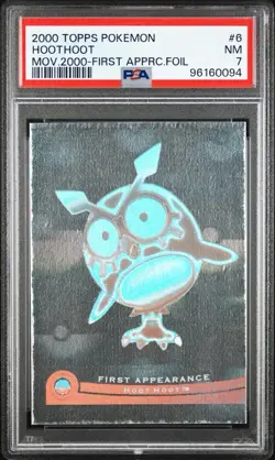 Hoothoot Topps the Movie 2000 6 Hologram First Appearance Pokemon Card - Image 1