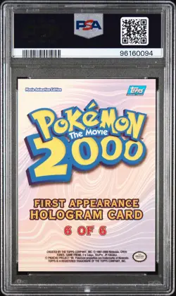 Hoothoot Topps the Movie 2000 6 Hologram First Appearance Pokemon Card - Image 2