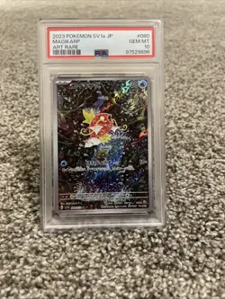 2023 Pokemon JP Magikarp Card 080/073 AR SV1a PSA 10 Gem Mint - Image 1