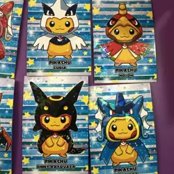 FULL PONCHO PIKACHU Set ! Pokemon Merry XMas Card Database Cards! 9 Cards NM - Image 3