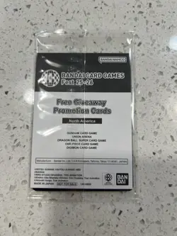 SEALED TCG Bandai Card Games Fest 25-26 Promo PACK-Gundam, OP, Digimon, UA, &DBS - Image 2