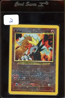 Entei Black Star WOTC Pokemon Promo Card 34 Rev .Holo🔥 - Image 1