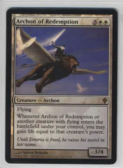 Magic the Gathering Archon of Redemption Worldwake Foil x1 MTG Free Shipping! - Image 1