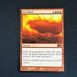 Worldfire Core Set 2013 M13 MTG Regular NM Cond. BURN THEM ALL!!! - Image 2