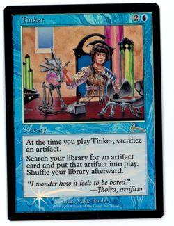 Tinker -- MTG (NM Quality FOIL) - Urza's Legacy - See scans!! - Image 1