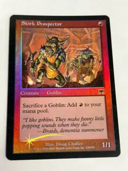 MTG Foil 1X Skirk Prospector X1 Onslaught Magic - LP/NM Free Shipping! - Image 2