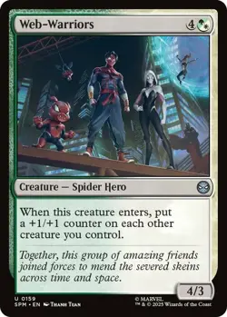 4x Web-Warriors - Foil MTG Marvel's Spider-Man NM Magic Foil - Image 1