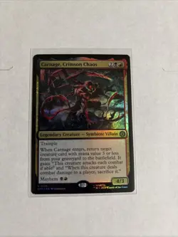Carnage, Crimson Chaos #125 Rare Foil MTG 2025 Marvel's Spider-Man (SPM) NM - Image 1