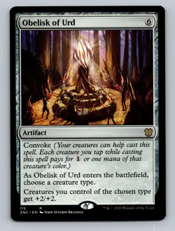 Obelisk of Urd #115 Artifact Commander: Zendikar Rising MTG NP NM/NM+ - Image 1