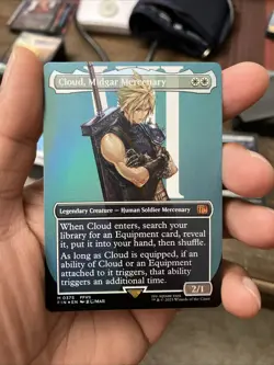 Cloud, Midgar Mercenary (Borderless) Final Fantasy Foil - Image 1