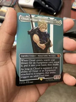 Cloud, Midgar Mercenary (Borderless) Final Fantasy Foil - Image 2