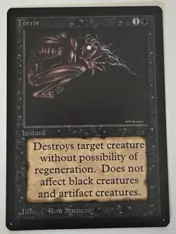 Magic the Gathering MTG Beta Terror NM (Beta Bob) - Image 1