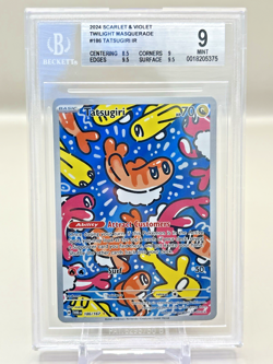 2024 Pokemon Scarlet and Violet Twilight Masquerade Tatsugiri IR BGS 9 Mint - Image 1
