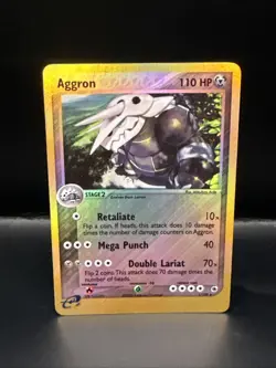 Pokemon Aggron Reverse Holo Ruby & Sapphire Set Card 1/109 - Image 3