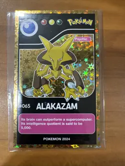 Alakazam #65 - Gold Holo - Pokedex Black Kanto 2024 - Pokemon Card - Image 1