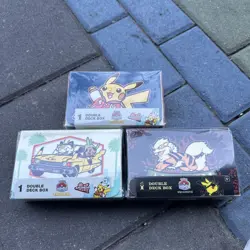 Pokemon World Championships 2025 Anaheim All 3 Double Deck Box Bundle In Hand - Image 1