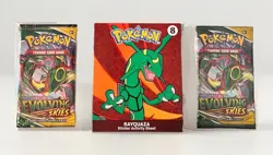 Pokemon Rayquaza Collector Lot - 2 Evolving Skies Packs + 2024 McDonalds Promo - Image 1