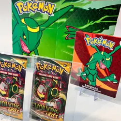 Pokemon Rayquaza Collector Lot - 2 Evolving Skies Packs + 2024 McDonalds Promo - Image 2