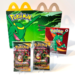 Pokemon Rayquaza Collector Lot - 2 Evolving Skies Packs + 2024 McDonalds Promo - Image 3