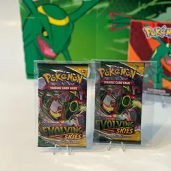 Pokemon Rayquaza Collector Lot - 2 Evolving Skies Packs + 2024 McDonalds Promo - Image 4