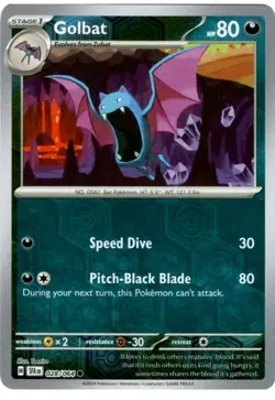 Pokemon TCG Shrouded Fable Golbat 028/064 Reverse Holo Common - Image 1