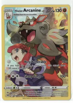 Pokemon TCG Hisuian Arcanine Lost Origin Trainer Gallery TG08/TG30 Ultra Rare NM - Image 1