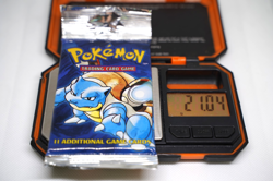 21.04g Pokemon Base Set Booster Pack Unlimited Blastoise WOTC TCG Vintage Sealed - Image 1