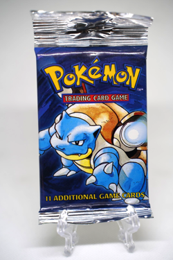 21.04g Pokemon Base Set Booster Pack Unlimited Blastoise WOTC TCG Vintage Sealed - Image 2