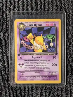Pokemon TCG Dark Hypno 26/82 Team Rocket 1st Edition Non-Holo Rare Vintage NM - Image 1