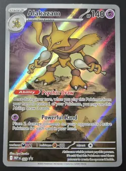Pokemon TCG: Mega Evolution - Alakazam (MEP-009) ETB Black Star Promo *REGULAR* - Image 1