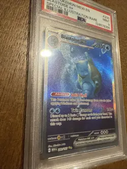 Pokemon 2023 Blastoise EX Special Illustration Rare #200/165 PSA 9 Mew En-151 - Image 2