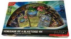 Pokemon TGC: Venusaur ex and Blastoise ex Premium Collection GameStop IN HAND - Image 1