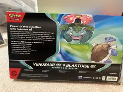 Pokemon TGC Venusaur ex and Blastoise ex Premium Collection GameStop IN HAND - Image 2