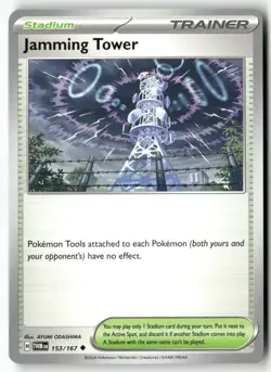 4x Jamming Tower 153/167 4x Twilight Masquerade Pokemon TCG Playset - Image 1