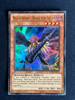 Yugioh! 1x Blackwing - Bora the Spear LC5D-EN111 Ultra Rare 1st Edition M/NM! - Image 1