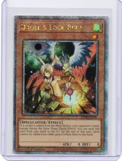 YU-GI-OH! Droll & Lock Bird 1st Edition Quarter Century Secret Rare RA02-EN006 - Image 1