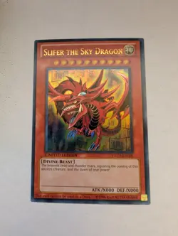 Yu-Gi-Oh! Slifer the Sky Dragon YGLD-ENG01 Limited Ultra Rare NM - Image 1