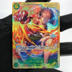 One Piece Card Luffy OP13-118 SEC Holo Japanese [Mint] - Image 2