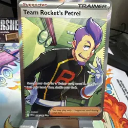 Pokemon Team Rockets Petrel Full Art Holo Card Ultra Rare Destined Rivals - Image 1