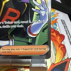 Pokemon Team Rockets Petrel Full Art Holo Card Ultra Rare Destined Rivals - Image 5