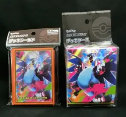 Pokemon Card Mega Card Sleeve (64) Deck Case Set Mega Charizard X Japanese - Image 1
